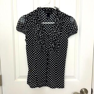 INC International Concepts Women's Blouse Polka Dot Size Petite MEDIUM